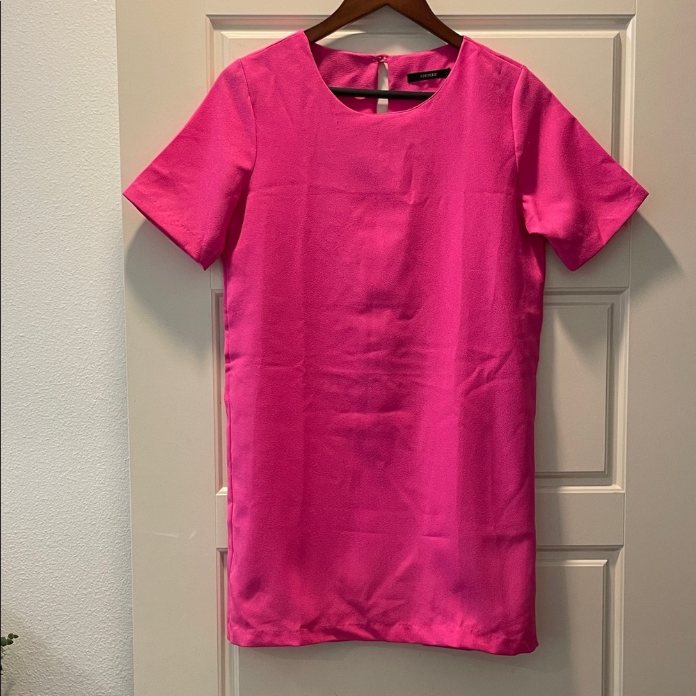 Forever 21 Vibrant Pink Mini Dress